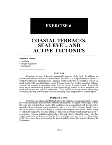 Exercise 6. Coastal terraces, sea level, and active tectonics