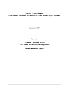 Marine Terrace Report - San Onofre Nuclear Generating Station