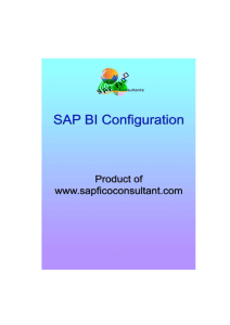 SAP BI Configuration