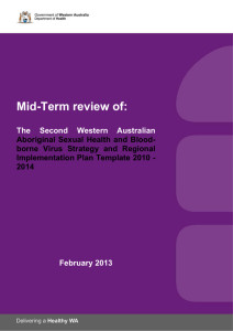 Midterm Review of the 2nd Aboriginal STI-BBV