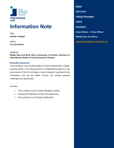 Information Note - International Unit