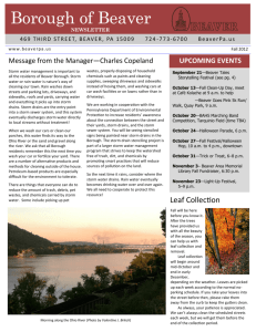 Beaver Boro Newsletter - Sept 2012