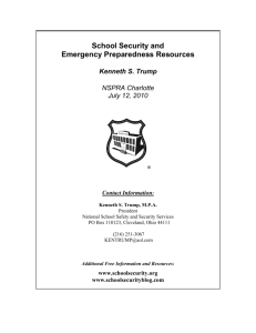 School Security and Emergency Preparedness Resources