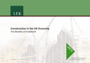 Construction in the UK Economy
