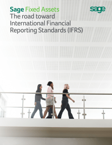 Sage Fixed Assets The road toward International Financial
