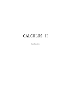 Paul Dawkins Calculus 2 (A2/beyond)