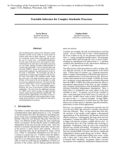 Tractable Inference for Complex Stochastic