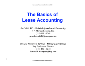 The Basics of Lease Accounting - Equipment Leasing & Finance