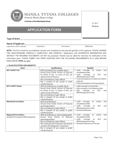 application form - Manila Tytana Colleges