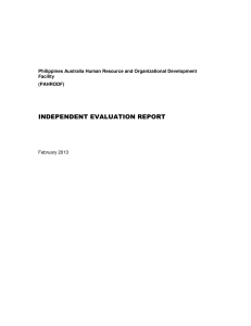 independent evaluation report - Department of Foreign Affairs and