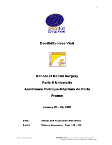 Paris-5 - the Association for Dental Education in Europe
