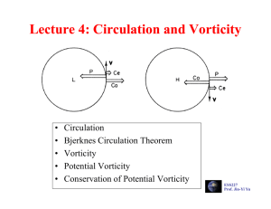 Lecture 4: Circulation and Vorticity