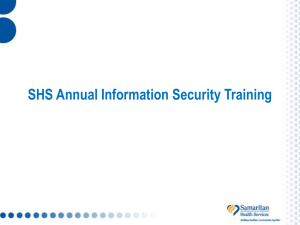 SHS Information Security Training