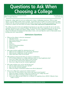 Questions to Ask When Choosing A College