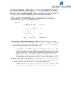1. Products of Amino Acid Transamination Name