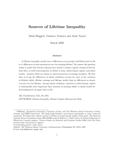 Sources of Lifetime Inequality