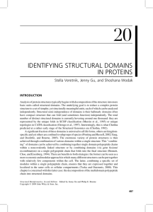 IDENTIFYING STRUCTURAL DOMAINS IN PROTEINS