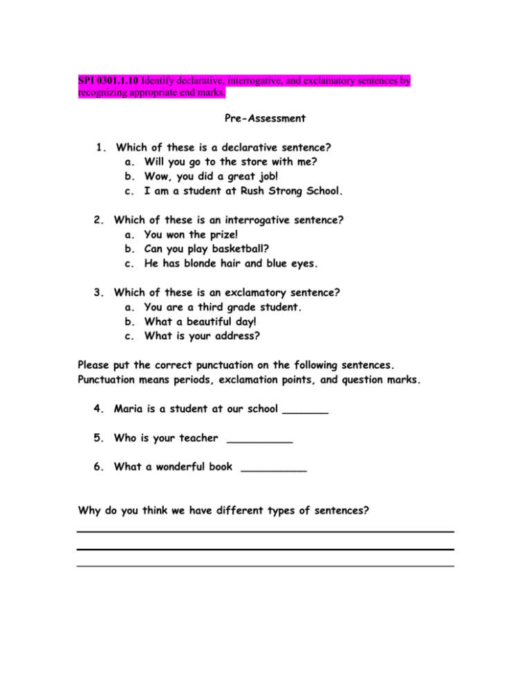 identifying-sentence-types-with-worksheet-and-answer-key