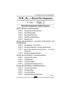 MA–Rural Development