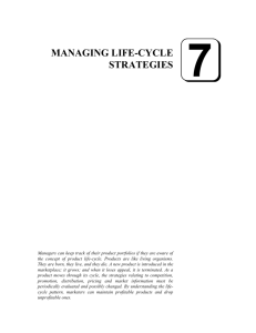 MANAGING LIFE-CYCLE STRATEGIES