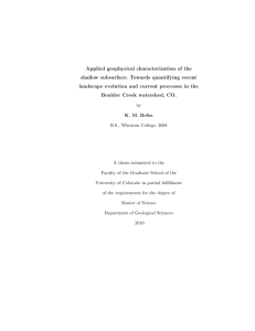 Applied geophysical characterization of the shallow