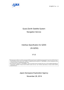 Quasi-Zenith Satellite System Navigation Service Interface