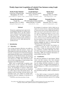 Weakly-Supervised Acquisition of Labeled Class Instances using