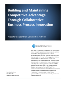 Building and Maintaining Competitive Advantage