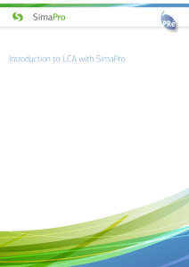 Introduction to LCA with SimaPro