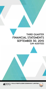 September 2015 » UN-AUDITED