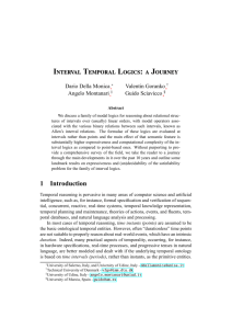 Interval Temporal Logics: a Journey