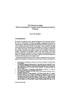 The Theorist as Judge - European Journal of International Law