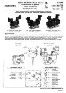 multifunction spool valve 5/2-5/3 541-542-543