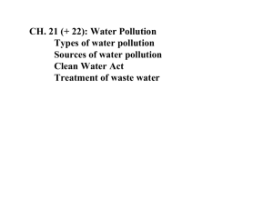 water pollution - Environmental