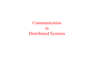 Communication in Distributed Systems