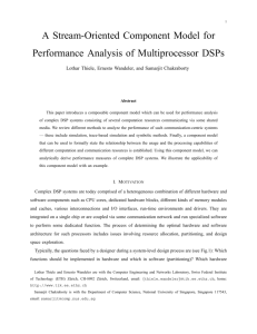 A Stream-Oriented Component Model for Performance Analysis of