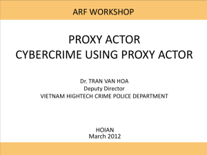 Annex 3 - Presentation by Dr Tran Van Hoa