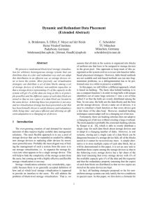 Dynamic and Redundant Data Placement (Extended Abstract)