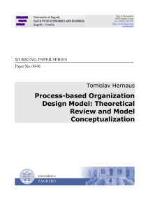 Process-based Organization Design Model: Theoretical Review and
