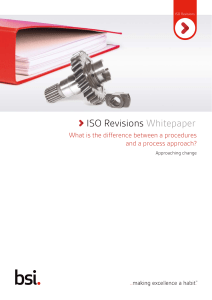 ISO Whitepaper Difference between a procedures and a process