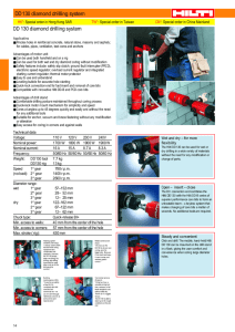 DD130 diamond drilling system