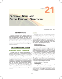 PROXIMAL TIBIAL AND DISTAL FEMORAL OSTEOTOMY