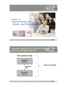 Improving Service Quality and Productivity