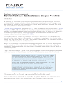 The Catalyst for Service Desk Excellence and Enterprise Productivity