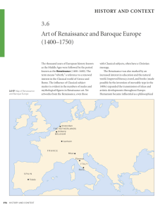 3.6 Art of Renaissance and Baroque Europe