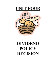 dividend policy