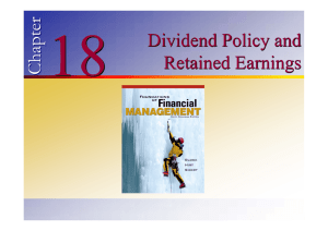Dividends vs. Retained Earnings