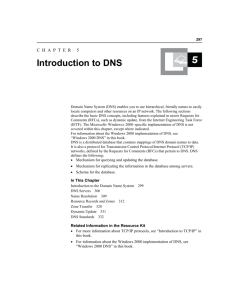 Introduction to DNS - Computer Science at Rutgers
