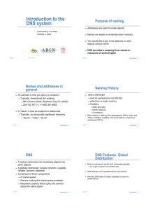 Introduction to the DNS system