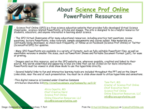 Video link - Science Prof Online
